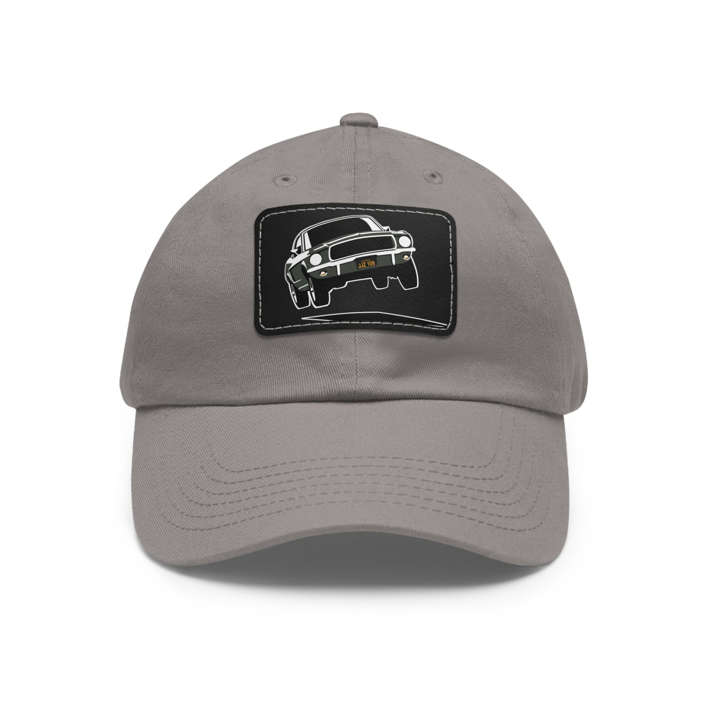 Bullit Dad Hat with Leather Patch (Rectangle)