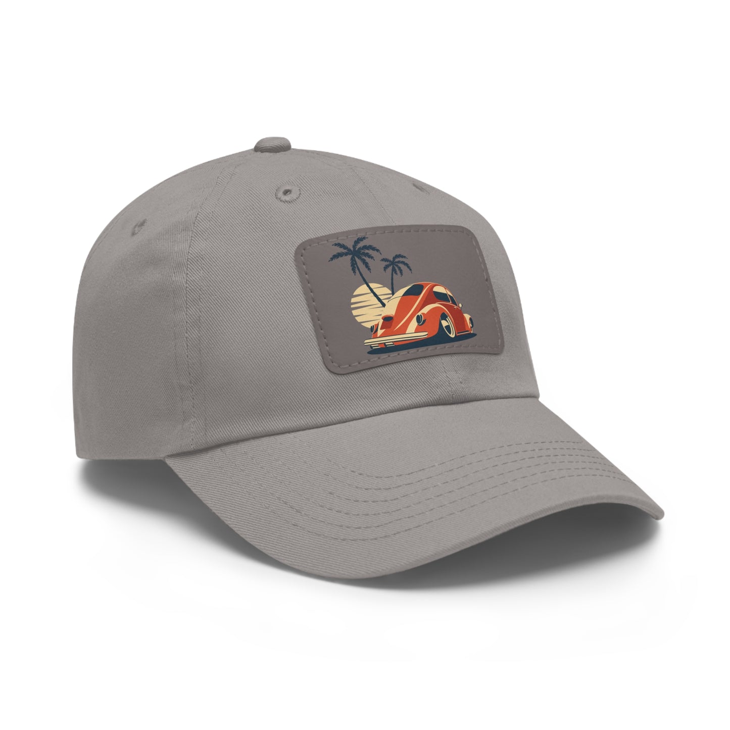 Beetle Dad Hat with Leather Patch (Rectangle)