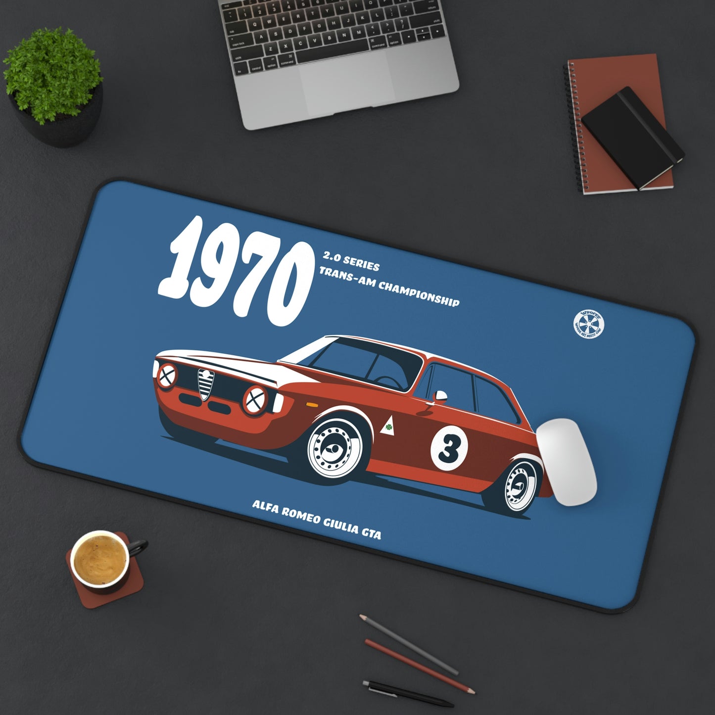Vintage Alfa GTA Giulia Gamer Mouse Pad