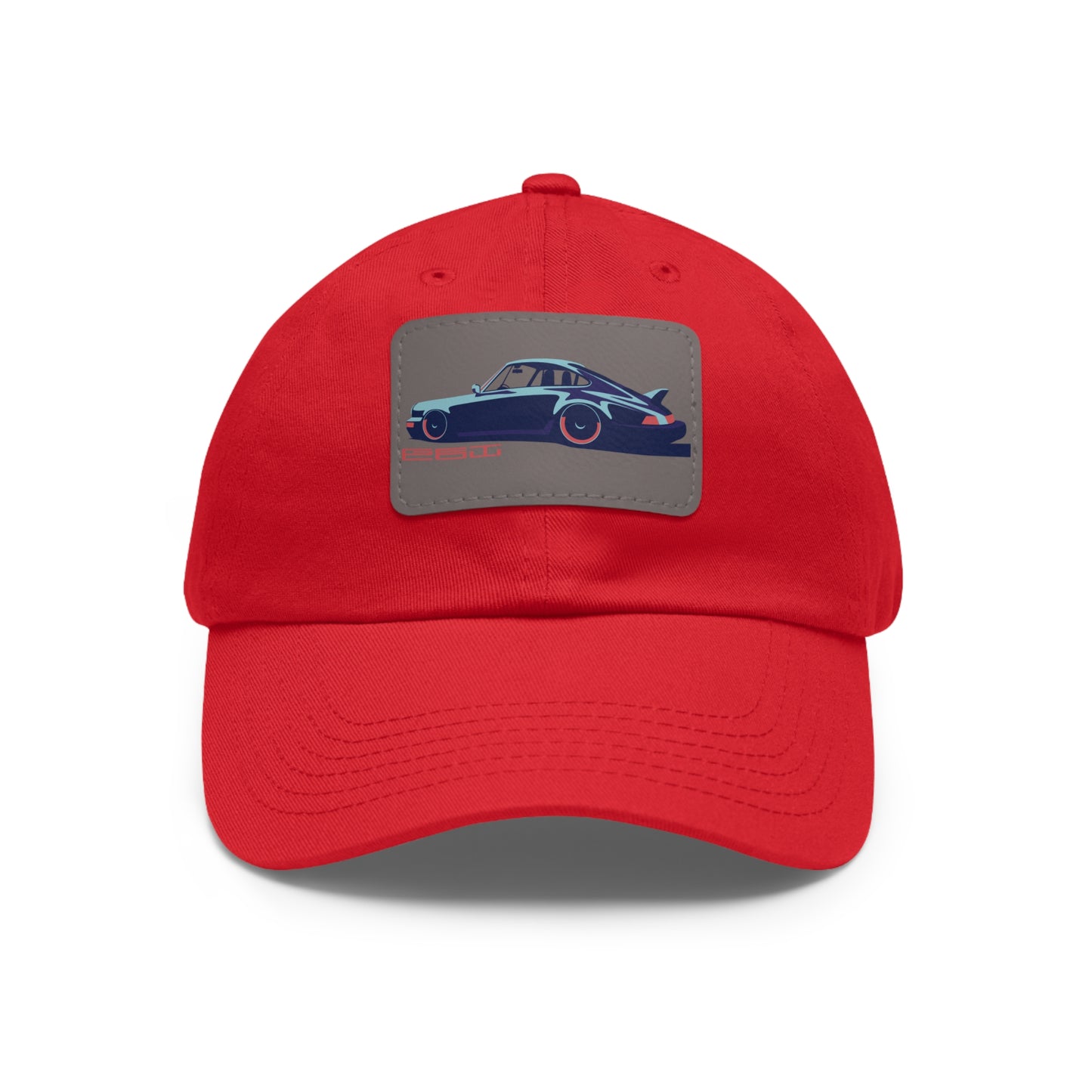 911 Get Low Dad Hat with Leather Patch (Rectangle)
