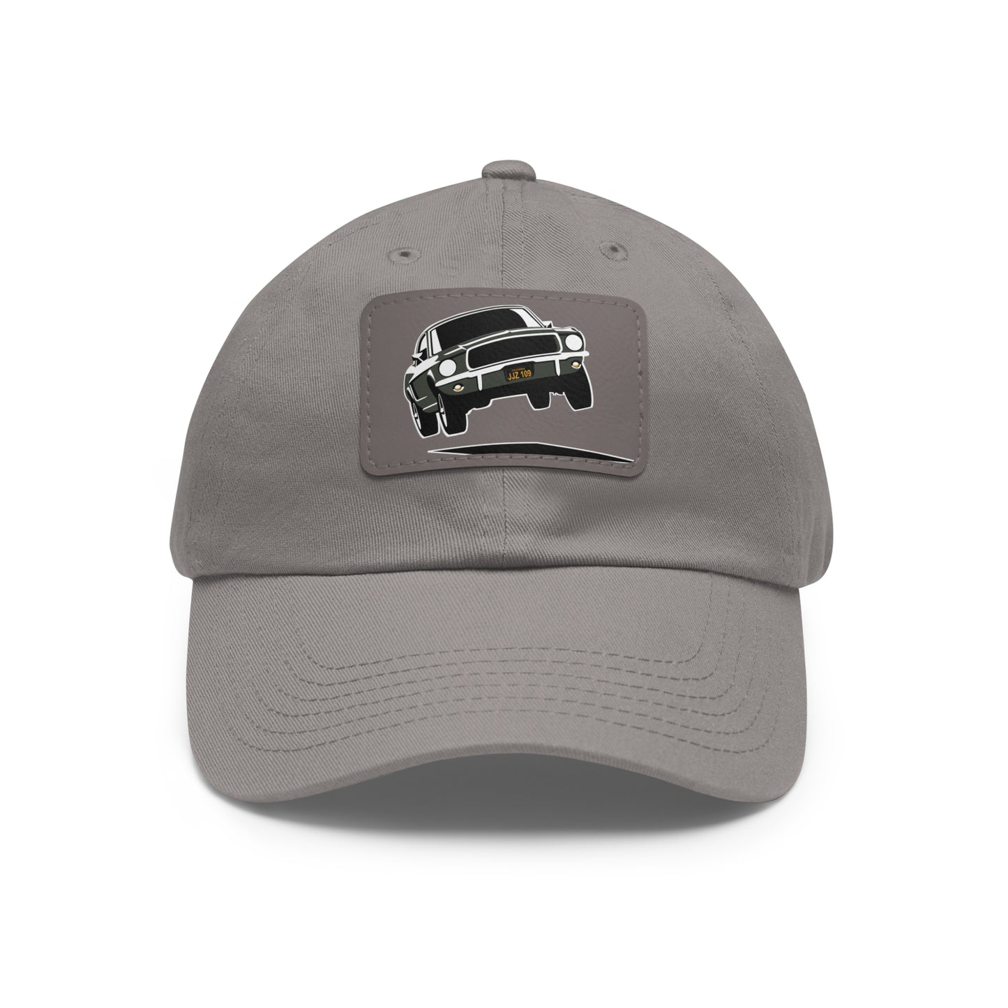 Bullit Dad Hat with Leather Patch (Rectangle)