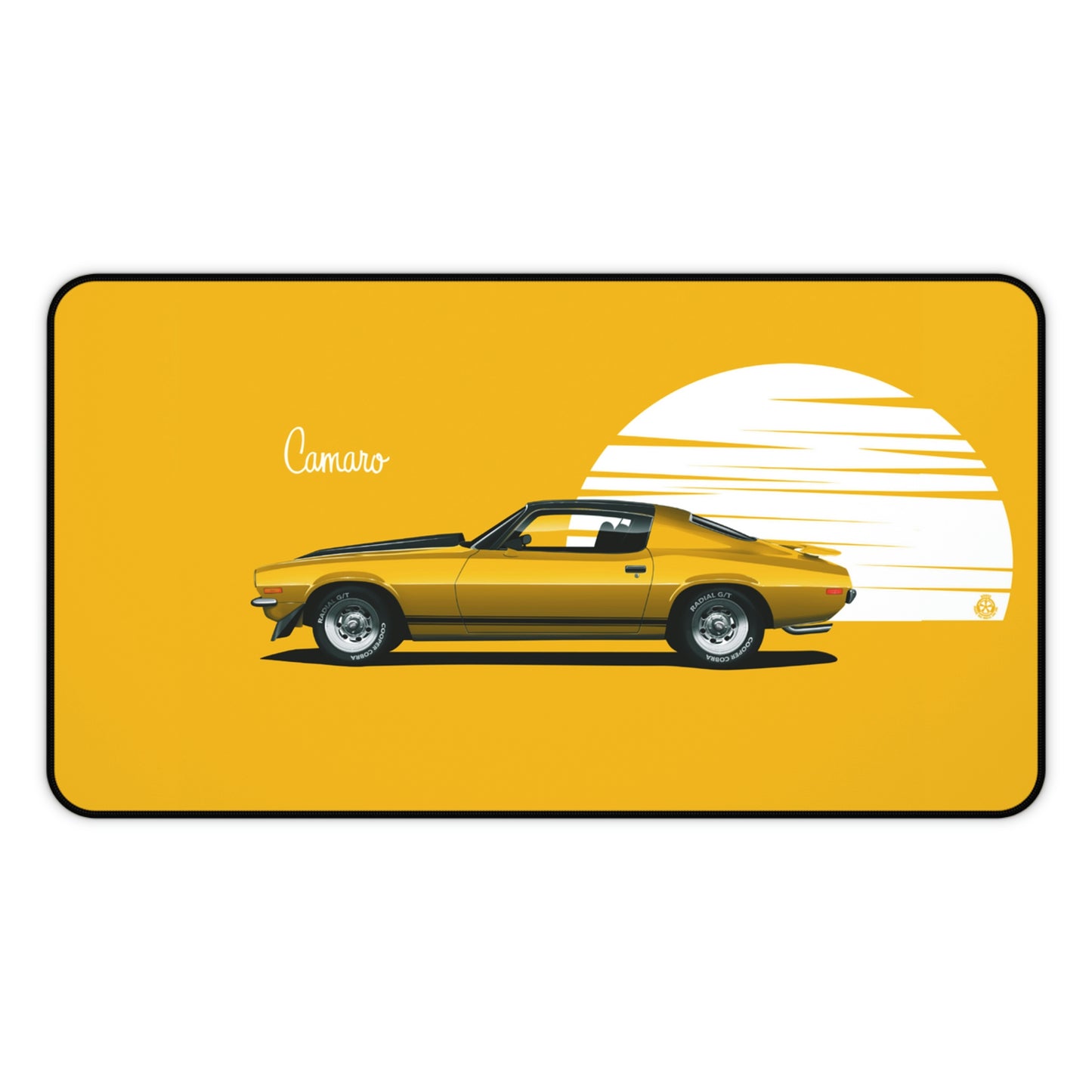 Retro Muscle Car Camaro Large Mouse Pad