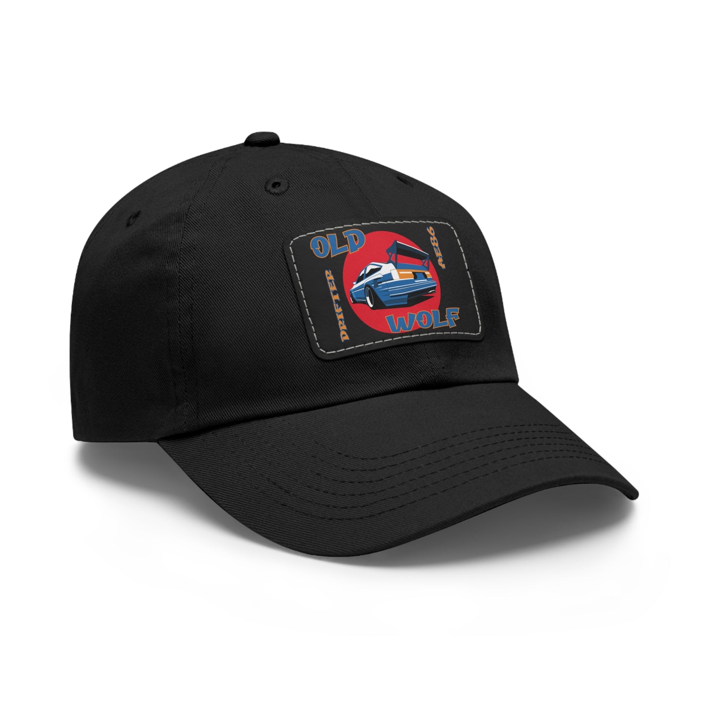 AE86 Corolla Hat with Leather Patch (Rectangle)