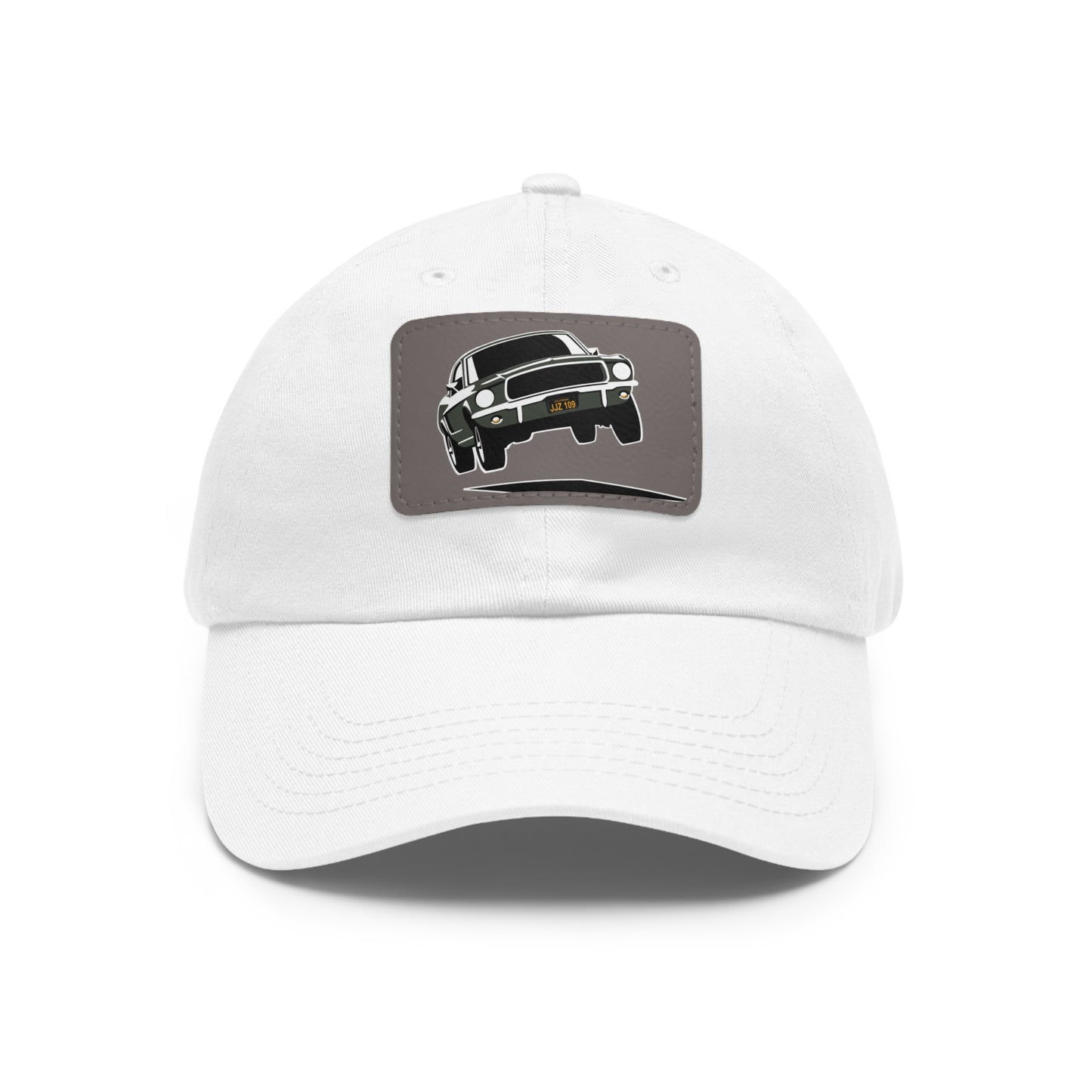 Bullit Dad Hat with Leather Patch (Rectangle)