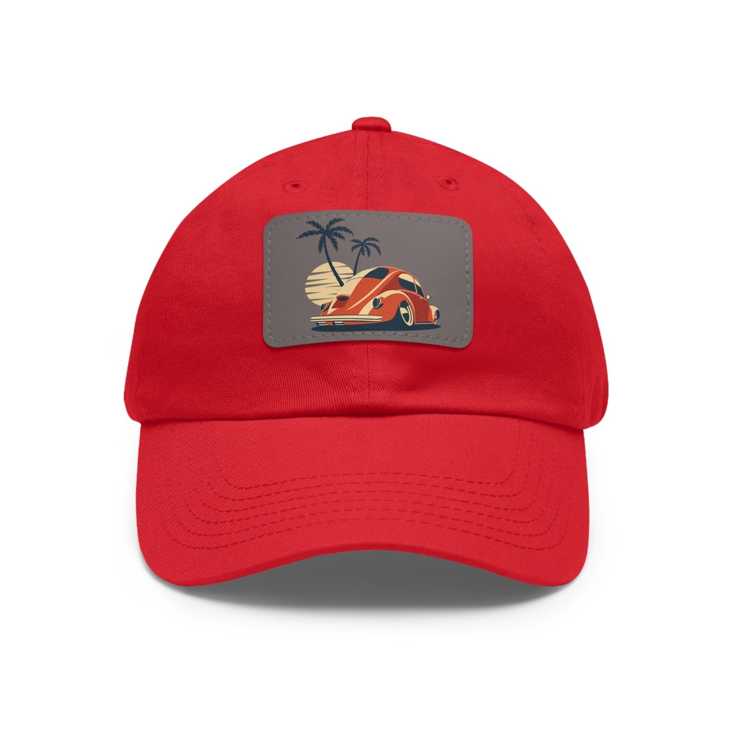 Beetle Dad Hat with Leather Patch (Rectangle)