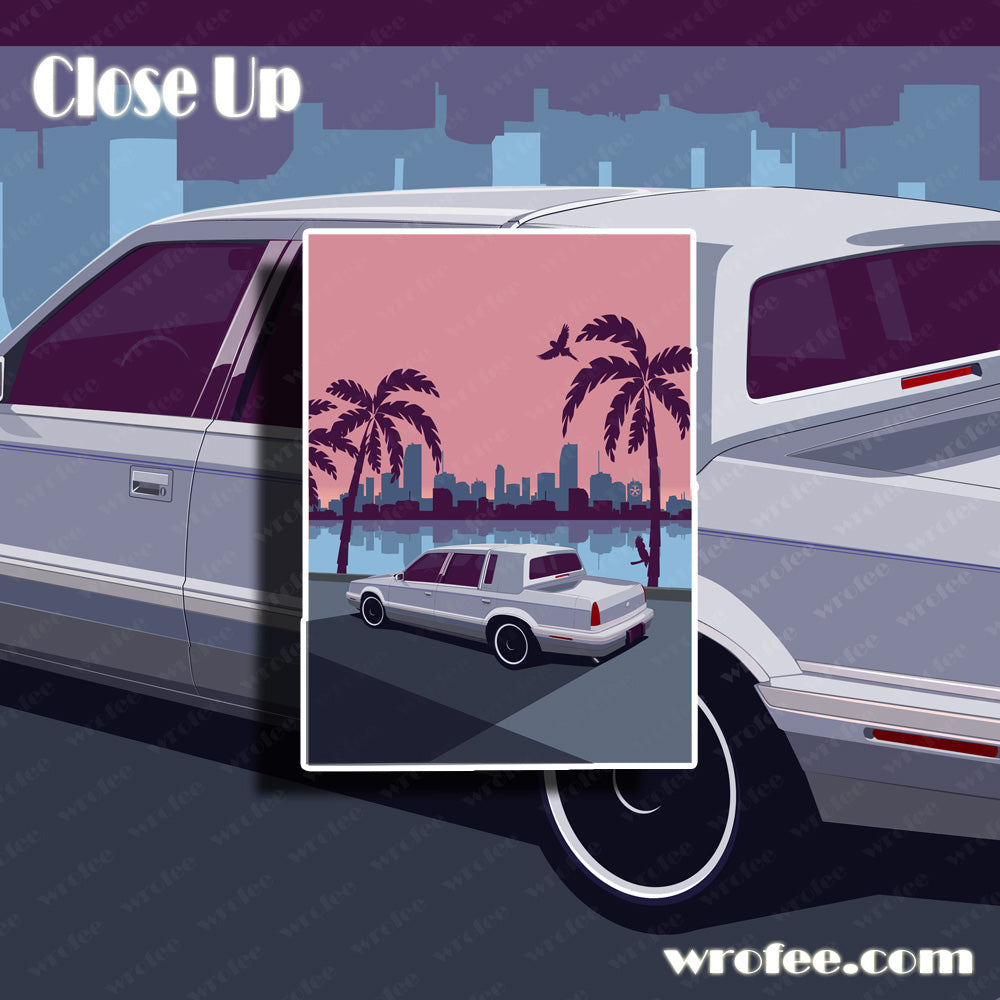 vintage cars ford new yorker car wall art