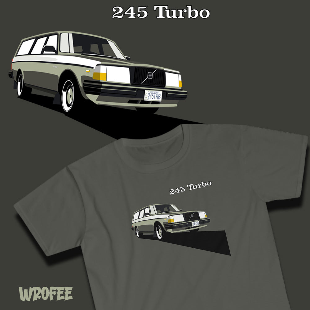 Vintage Car 245 Turbo Unisex Softstyle T-Shirt