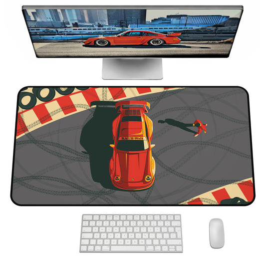 911 Rauh Welt Racing Sports Car Large Desk Mat 16" x 32"