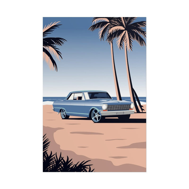 chevrolet noca american muscle classic car wall art decor poster print