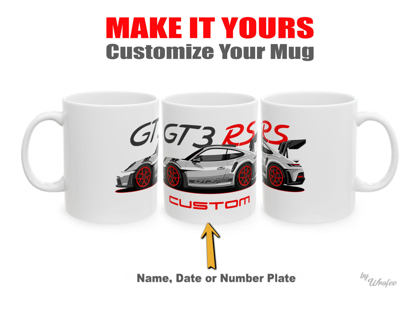 911 gt3 rs Track Monster Custom Mug Gift