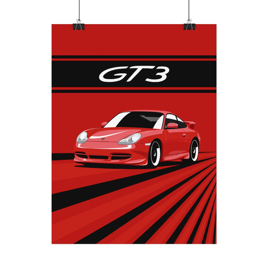 911 GT3 Type 996 Wall Art Print