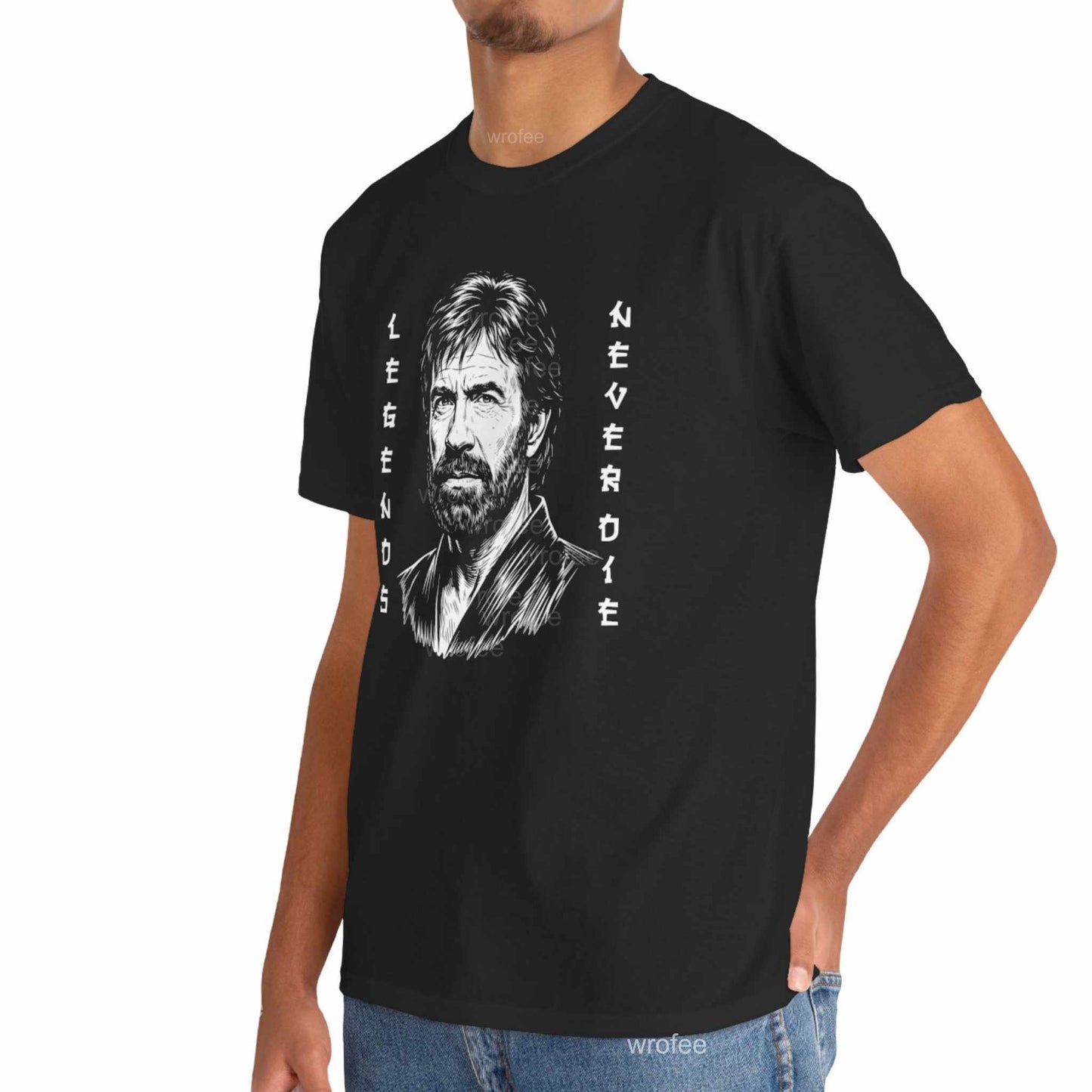 Chuck Norris Memorial T-Shirt, Legend Never Die Classic Unisex Tee