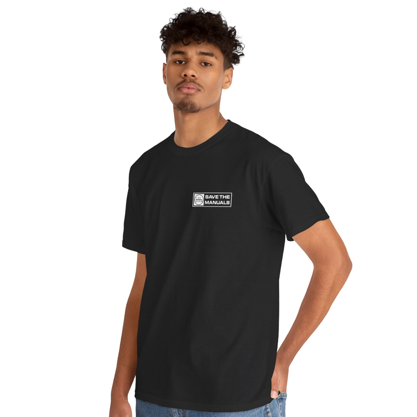 Save The Manuals Graphic T-Shirt – Manual Transmission Car Enthusiast Tee – Motorsport & JDM Inspired Mens Shirt