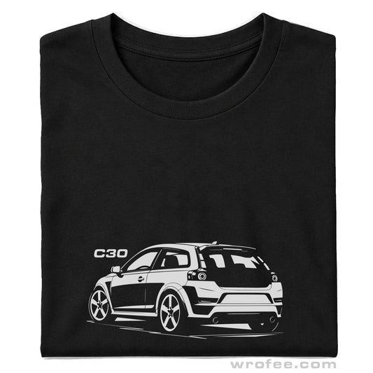 Black-Volvo-C30-R-t-shirt