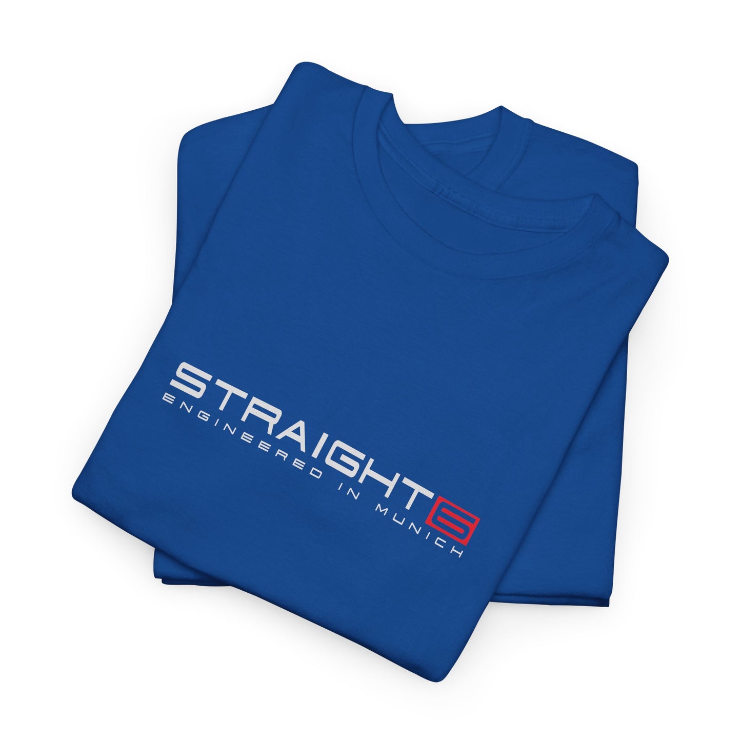 Straight 6 Munich Engine Sports Car T-Shirt - Bavarian Performance Graphic Tee - Heavy Cotton Automotive Apparel