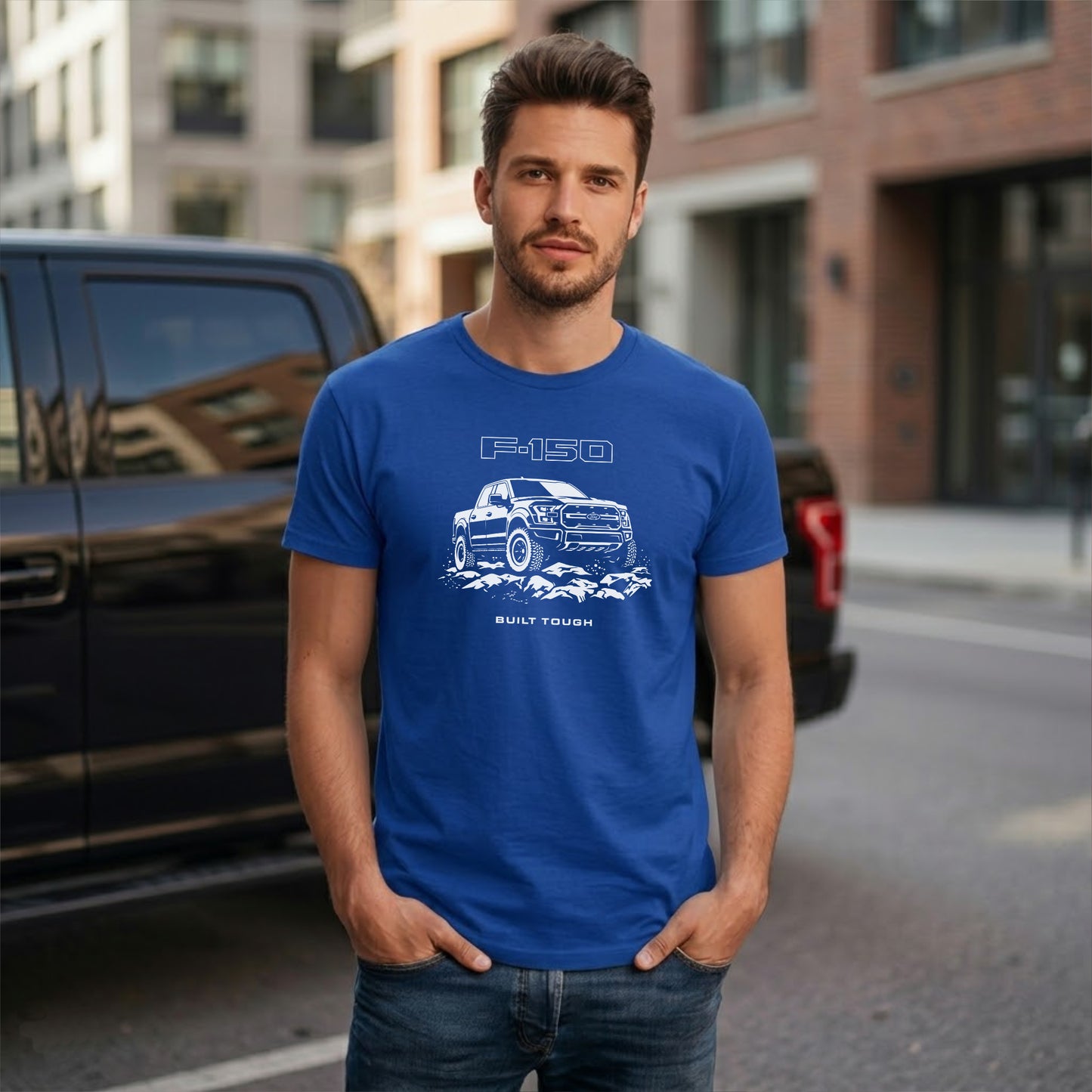F150 Truck T-Shirt: Built Tough 4x4 Off Road American Pickup