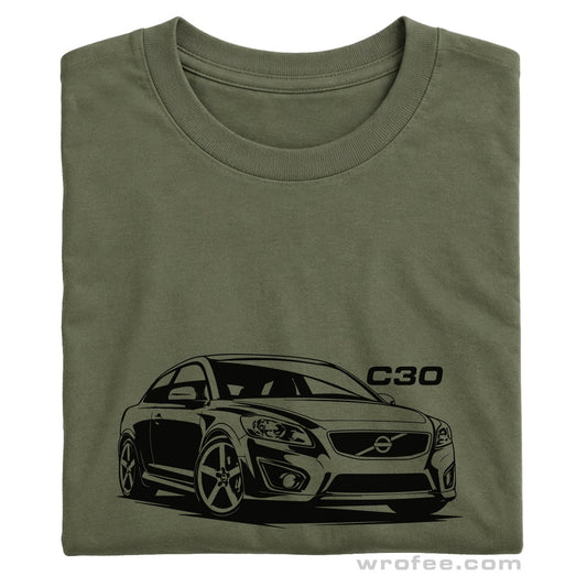 Volvo C30 T-Shirt – R-Design Inspired Swedish Hot Hatch Graphic Tee