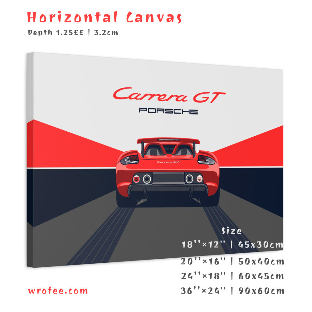 Carrera GT Handcrafted Wall Art Decor Poster