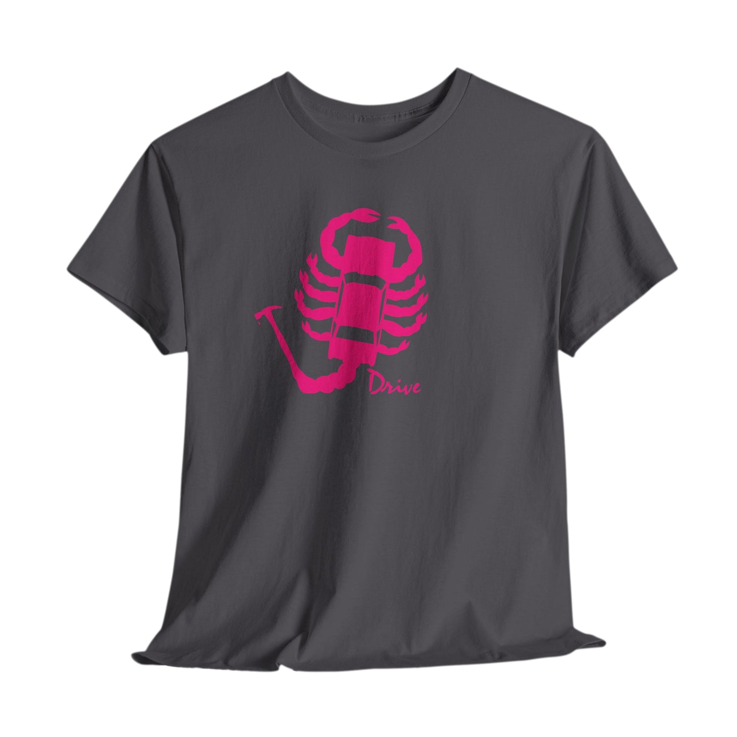 Drive Scorpion Car Silhouette T-Shirt – Retro Movie Aesthetic Tee for Men & Women