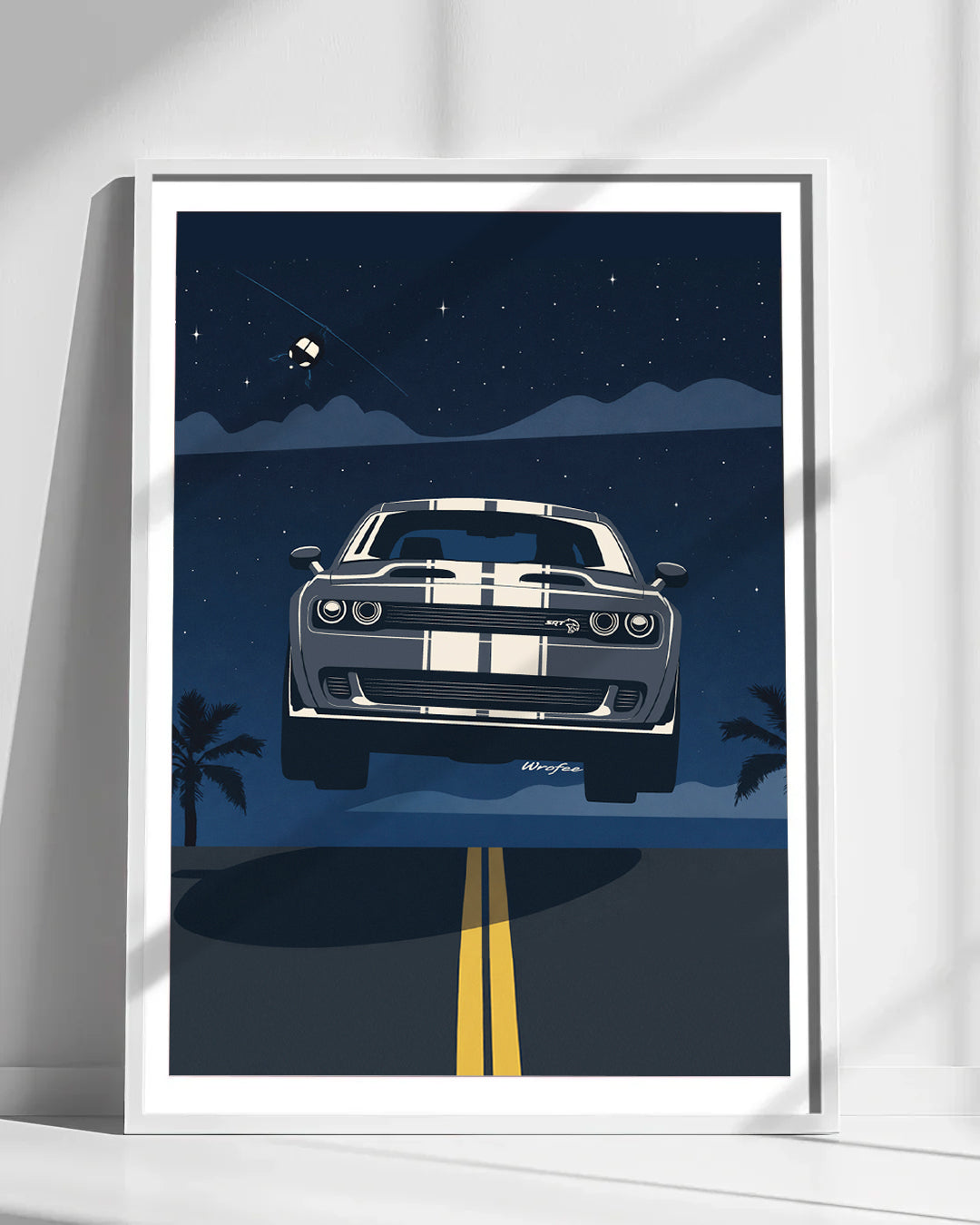 Dodge-challenger-muscle car wall art poster