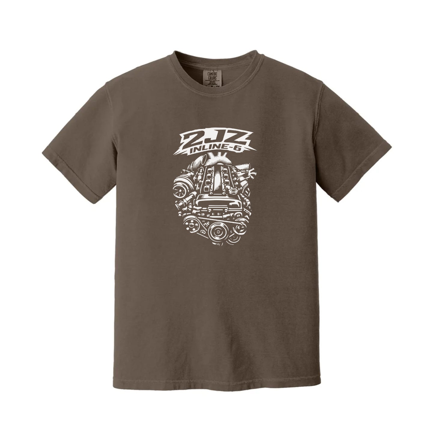 2JZ Inline-6 Engine Sketch T-Shirt: MK4 JDM Enthusiast Gift Comfort Colors
