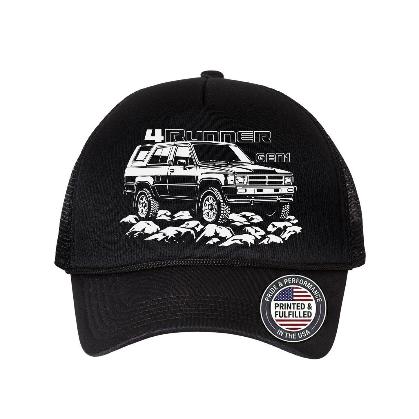 4Runner All Gens Off-Road SUV Trucker Hat Rock Crawling Graphic