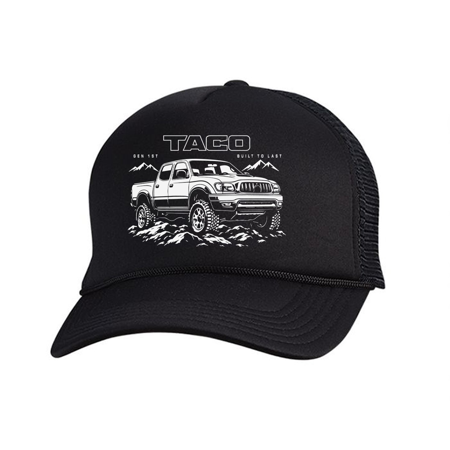 Tacoma All Generations Off-Road Pick Up Truck Trucker Hat Rock Crawling Graphic