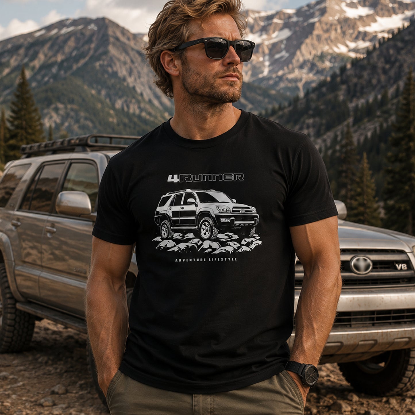 4Runner Off Road Truck Graphic T-Shirt Gift, 4x4 Adventure Lifestyle Tee