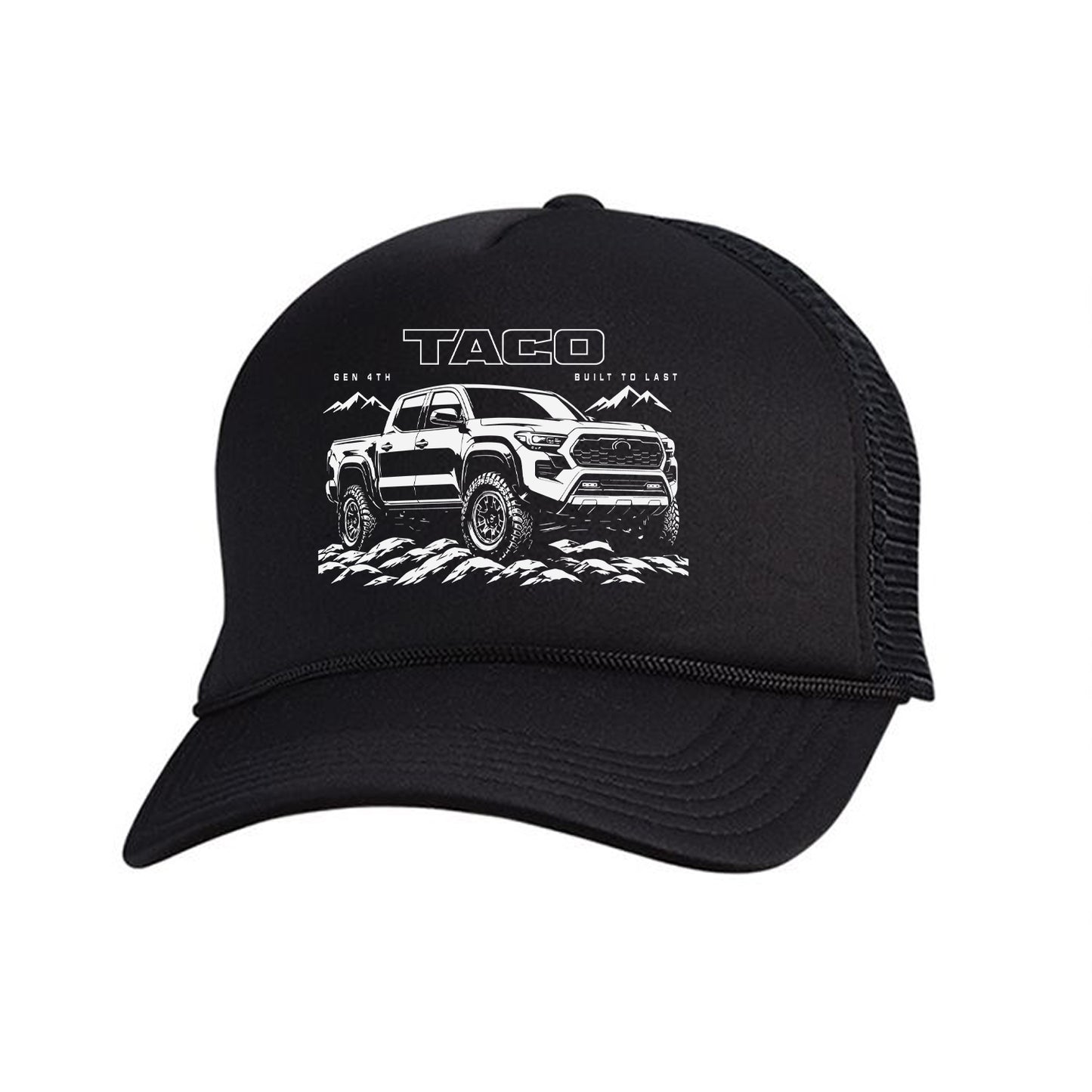 Tacoma All Generations Off-Road Pick Up Truck Trucker Hat Rock Crawling Graphic