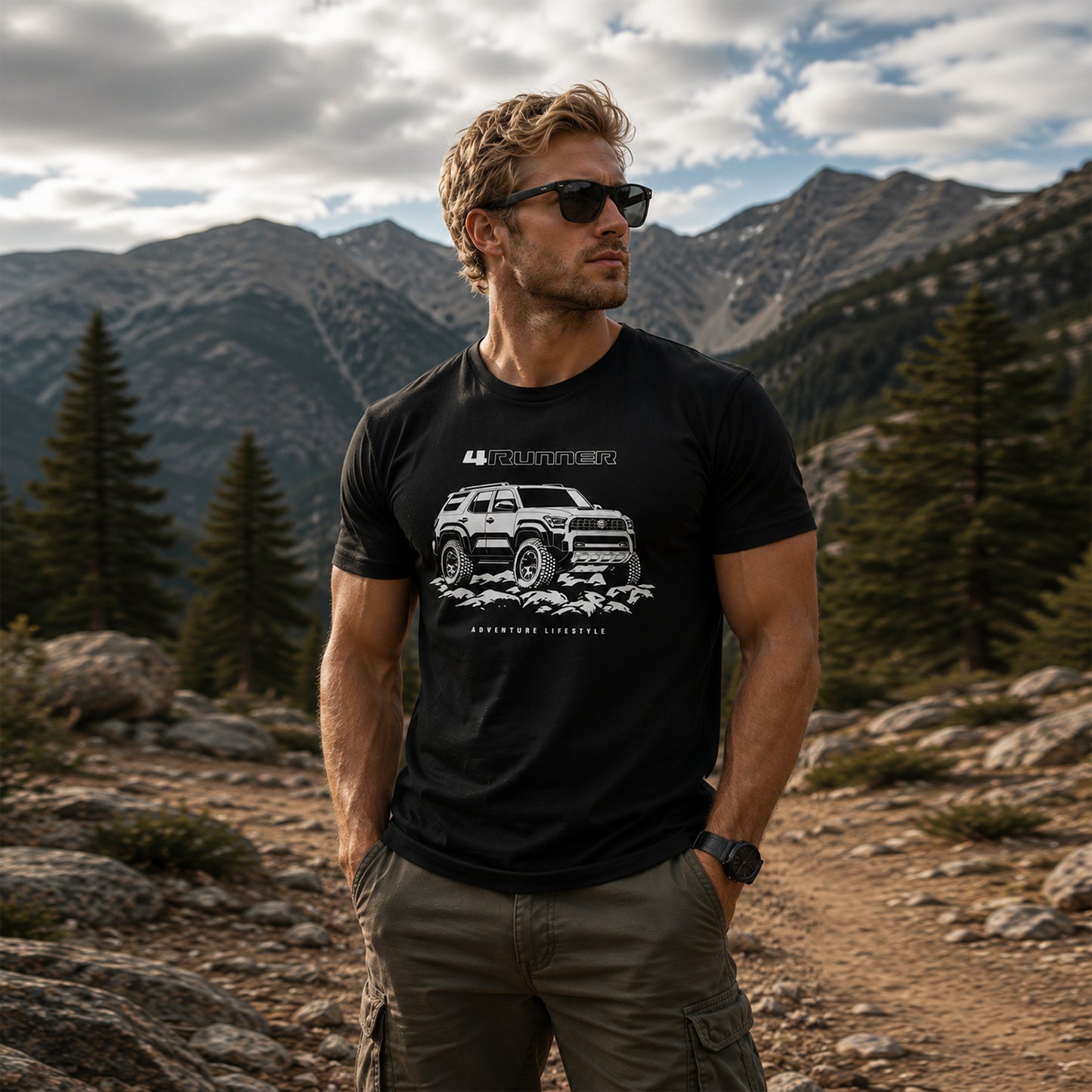 4Runner Off Road Truck Graphic T-Shirt Gift, 4x4 Adventure Lifestyle Tee