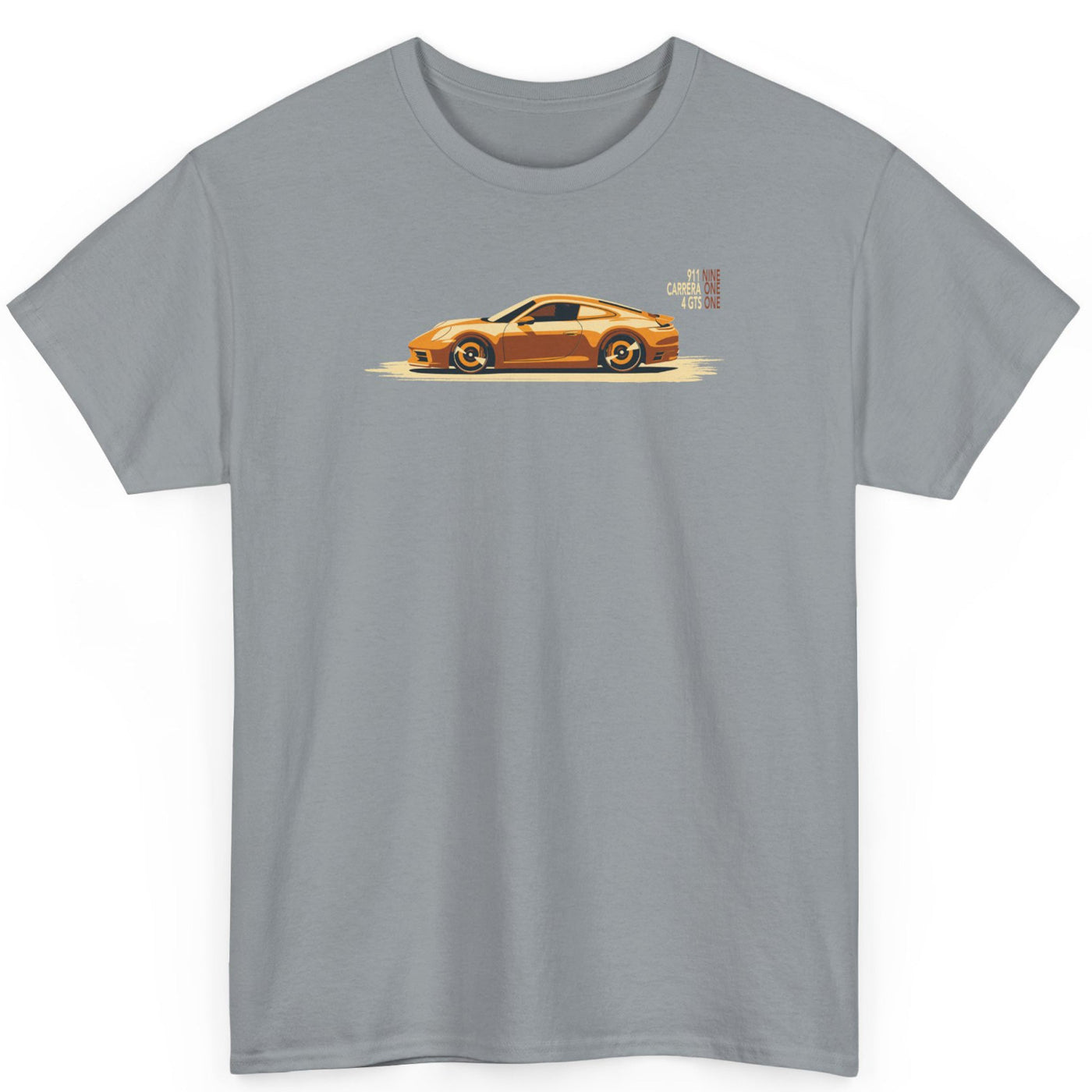 Grey Porsche 911 Carrera 4 GTS T-shirt