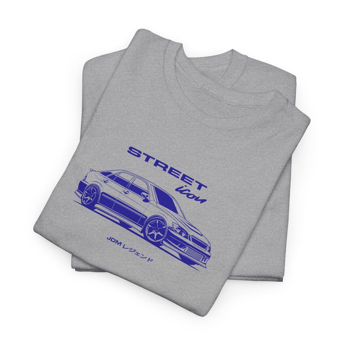 Gray t-shirt with Lexus IS250 JDM car graphic and text on a white background