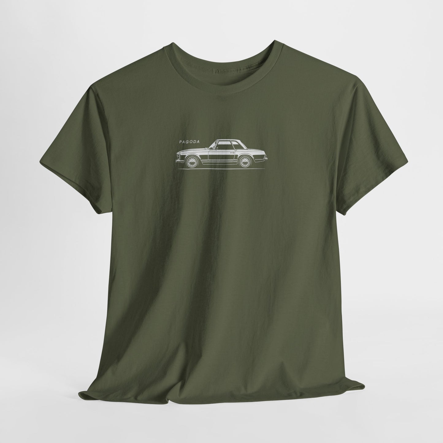 W113 Pagoda Classic Car Shirt, Vintage Minimalist 280 SL German Unisex Automotive Graphic Tee
