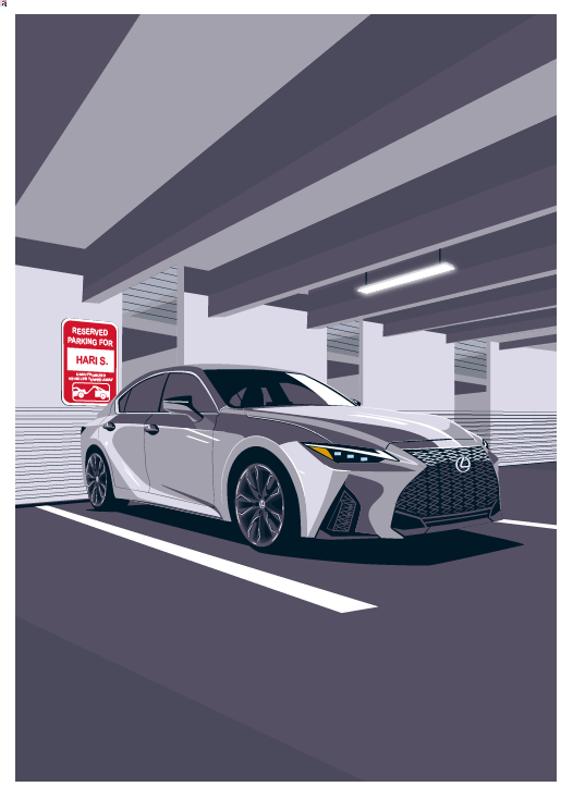 Lexus Bespoke Fine Art Work for Mr. Sagar