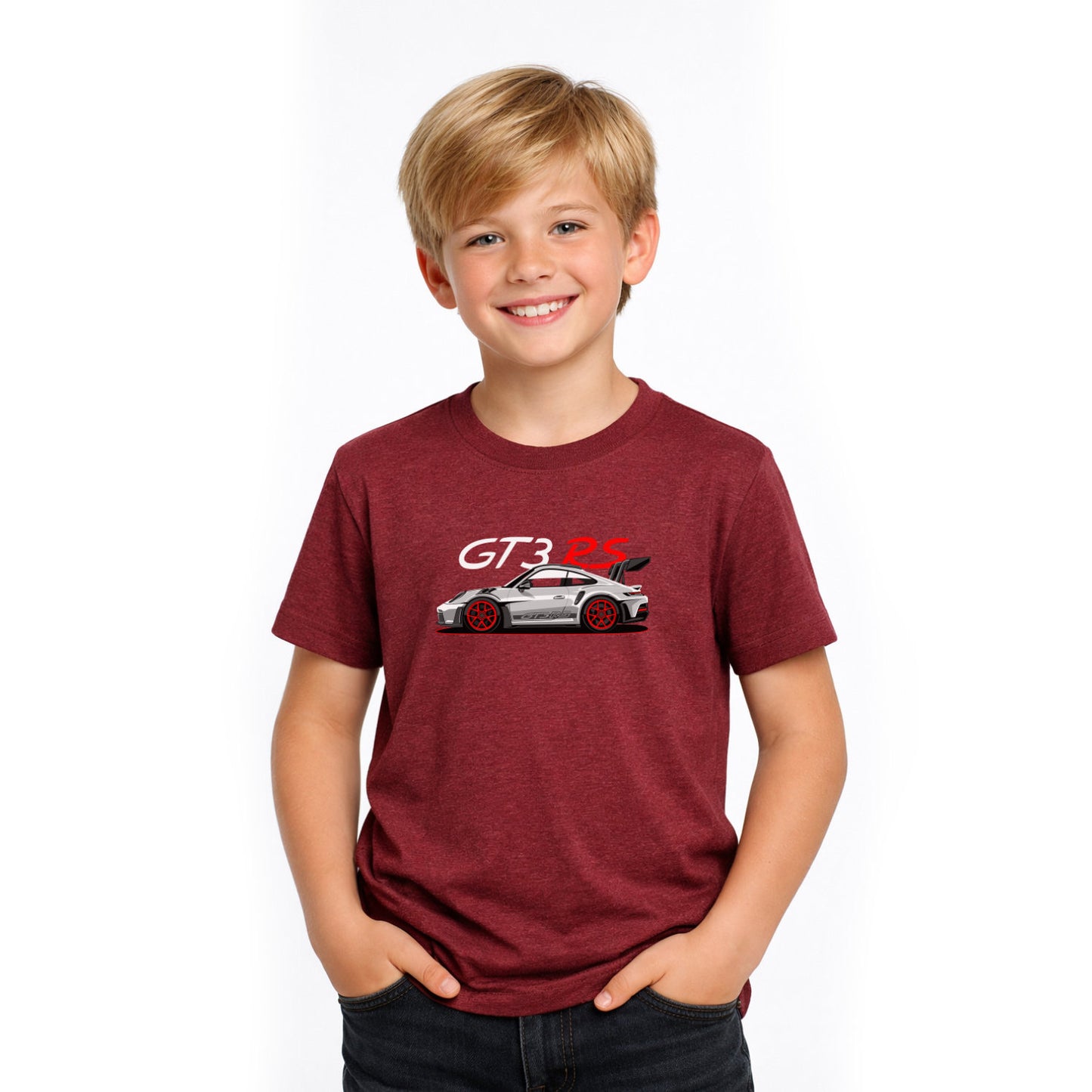 Custom Toddler Boy Clothes 911 GT3 R3 T-shirt Boy Girl Youth, Personalized Future Petrolheads Gift
