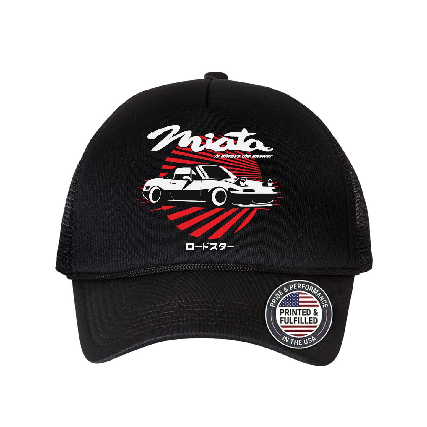 NA Miata Retro Japanese Roadster Trucker Hat