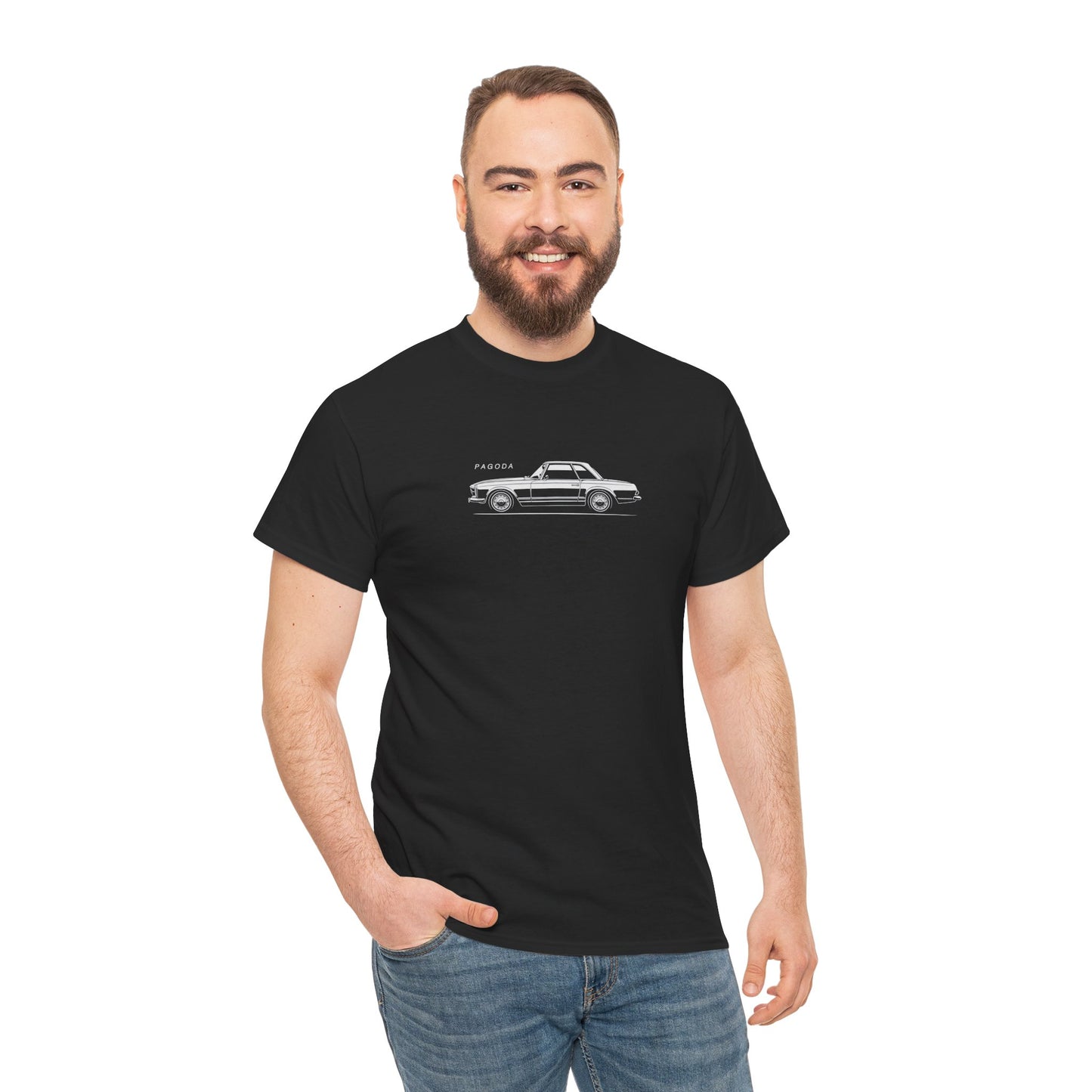 W113 Pagoda Classic Car Shirt, Vintage Minimalist 280 SL German Unisex Automotive Graphic Tee