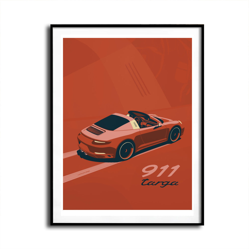 Porsche 911 Targa 4 GTS Wall Art Print