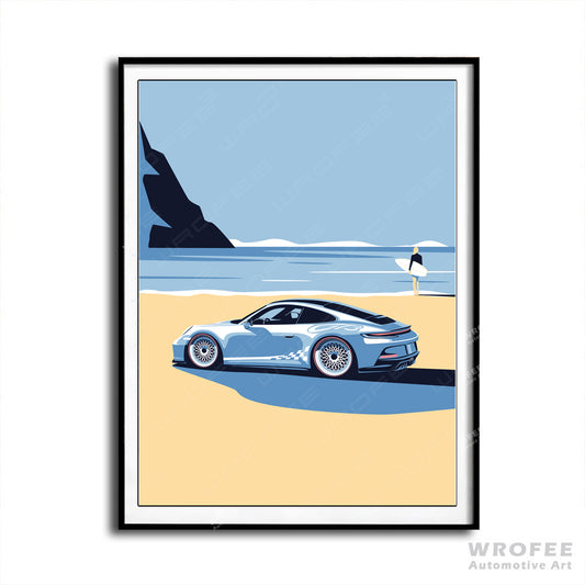 992 GT3 At the Miami Beach Fine Art Print