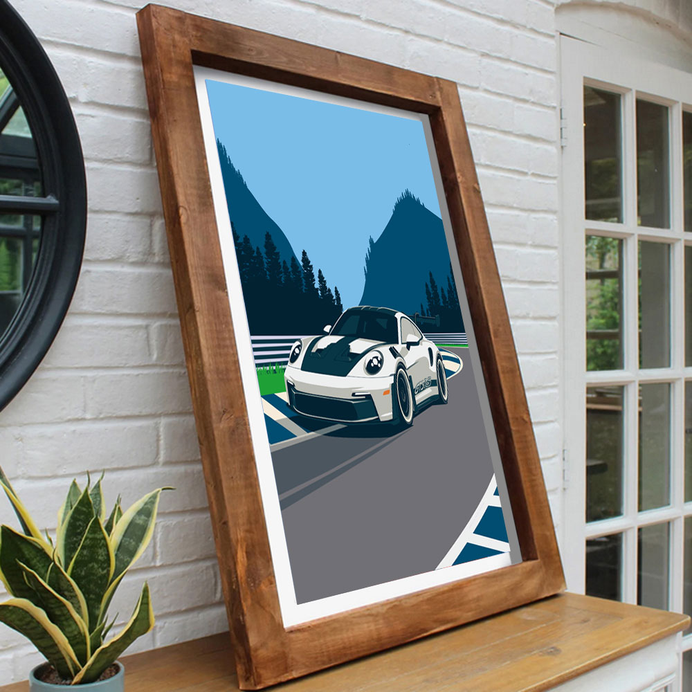 992 GT3 RS Wall Art Print | Unframed