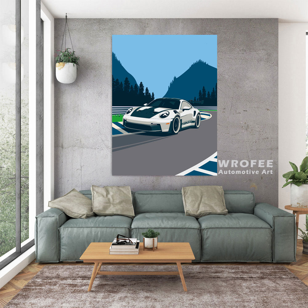 992 GT3 RS Wall Art Print | Unframed