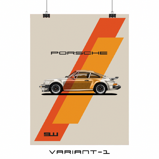 Vintage Porsche 911 print