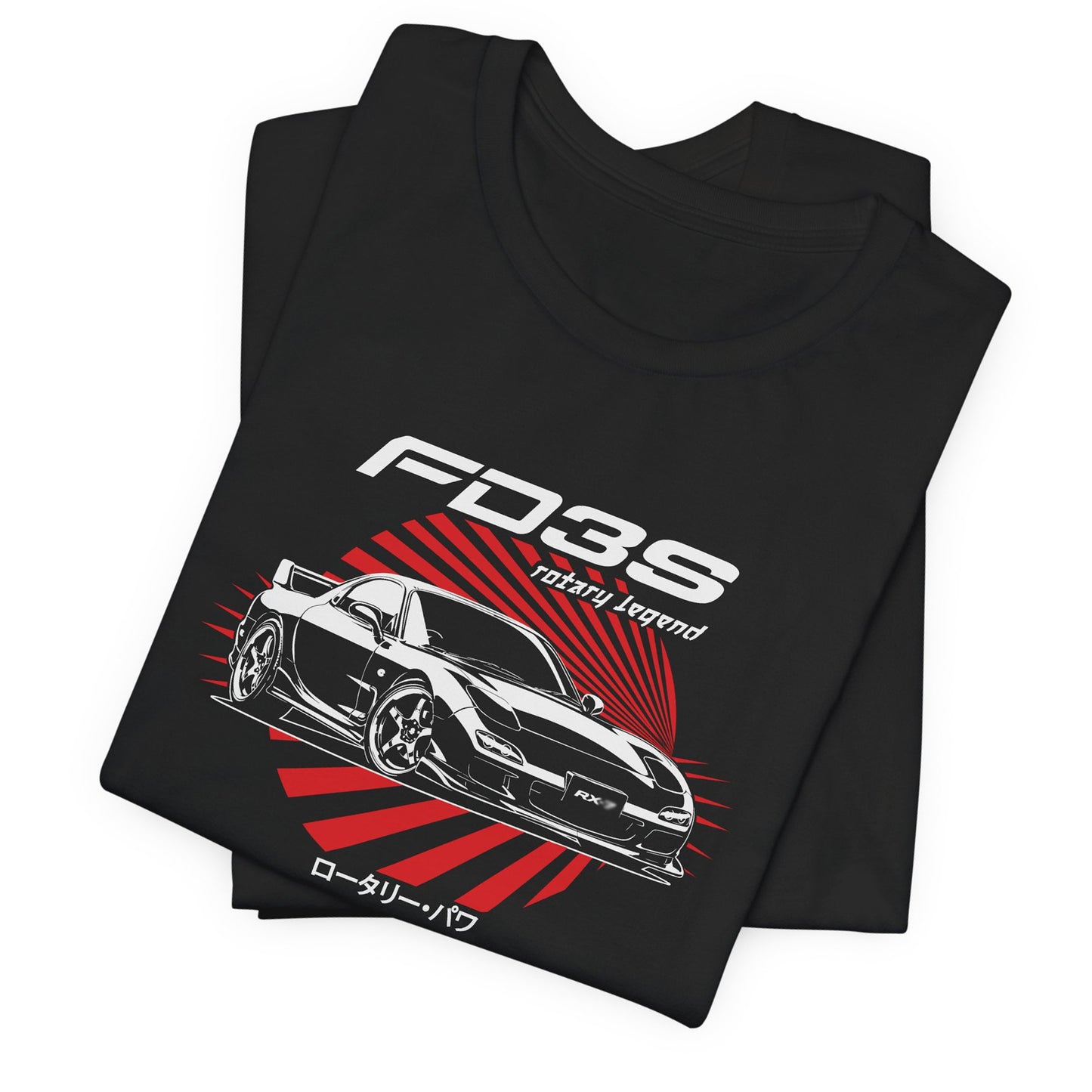 RX-7 Rotary Rocket JDM Car T-Shirt, FD3S FC3S SA22C Japanese Sports Car Enthusiast Gift