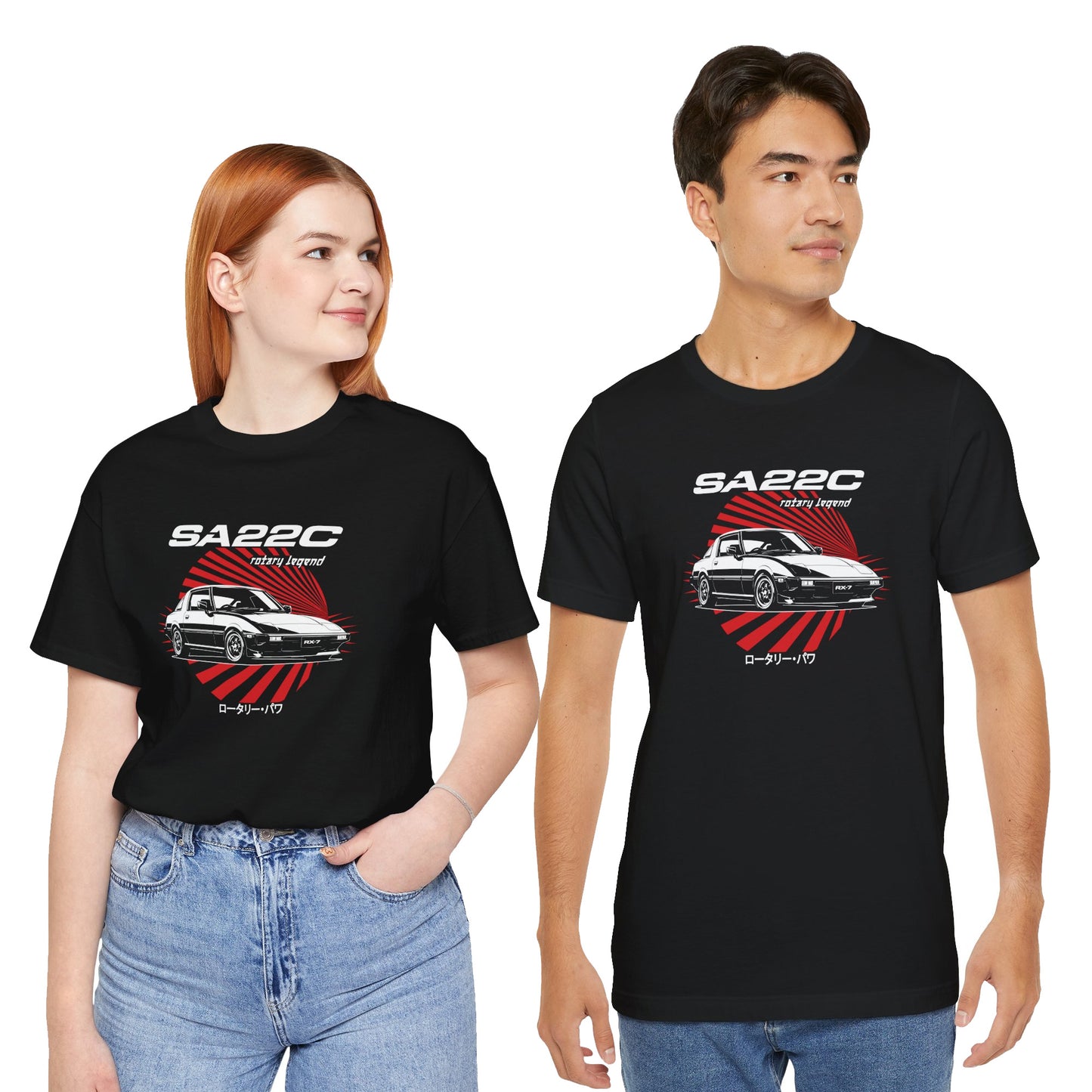 RX-7 Rotary Rocket JDM Car T-Shirt, FD3S FC3S SA22C Japanese Sports Car Enthusiast Gift
