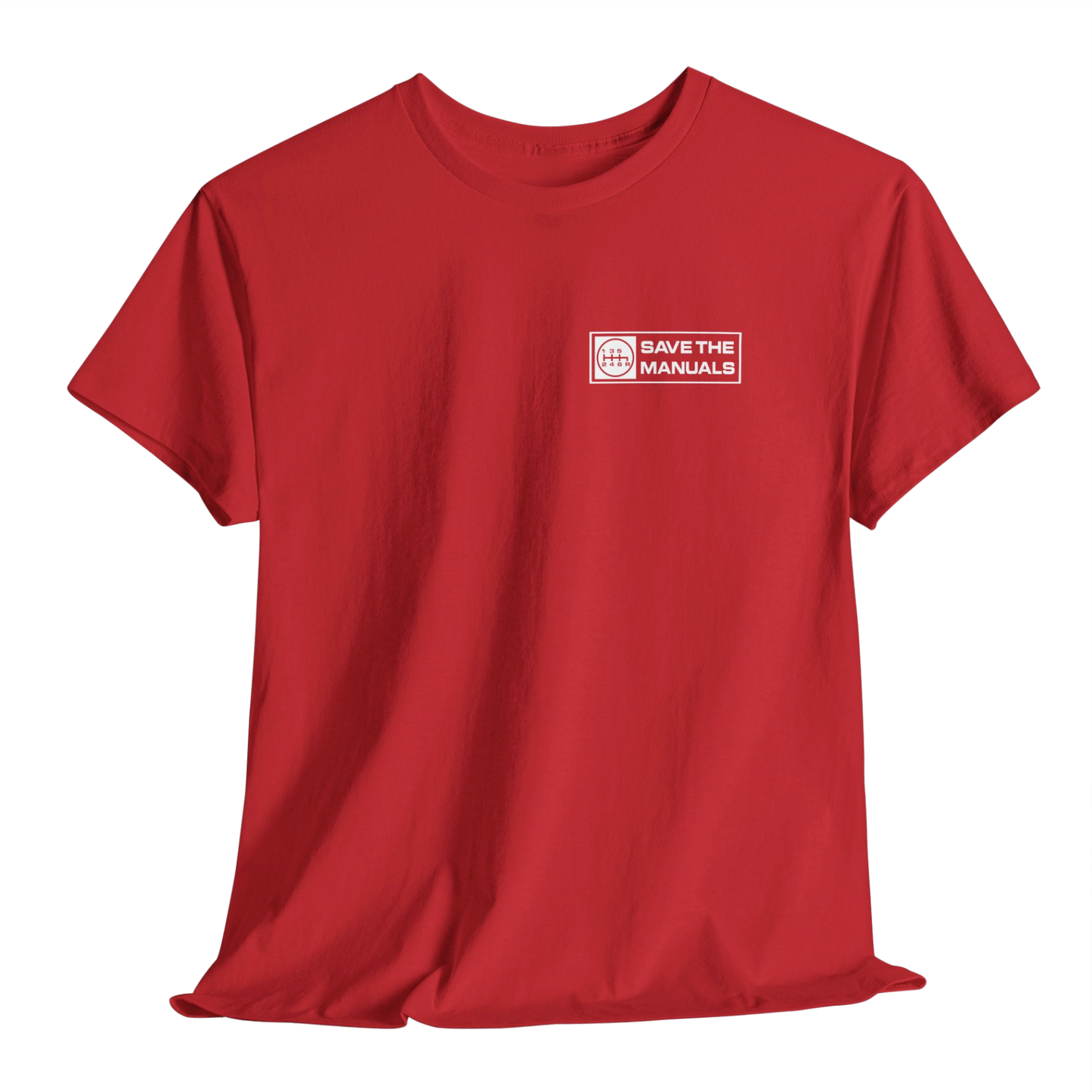 Minimal automotive culture t-shirt for stick shift drivers