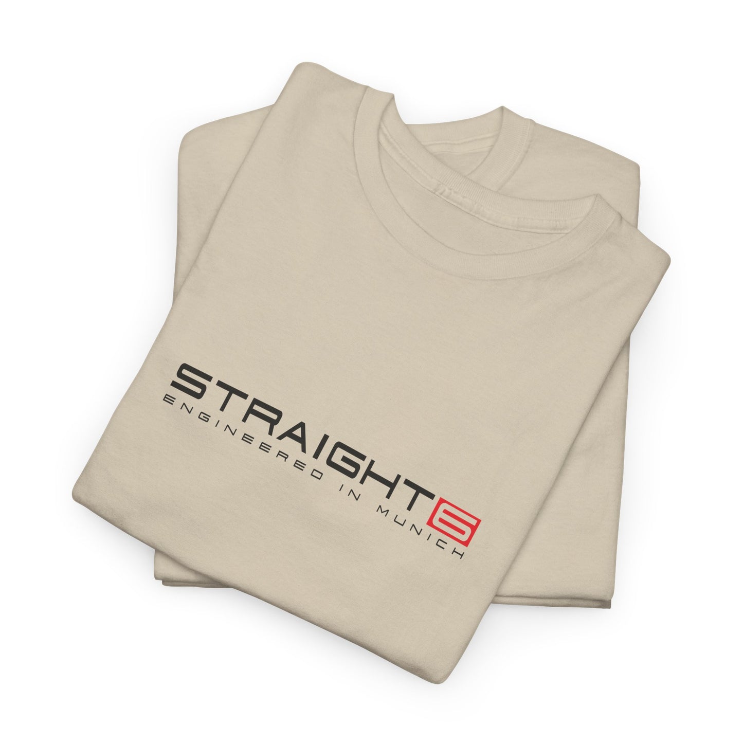 Straight 6 Munich Engine Sports Car T-Shirt - Bavarian Performance Graphic Tee - Heavy Cotton Automotive Apparel