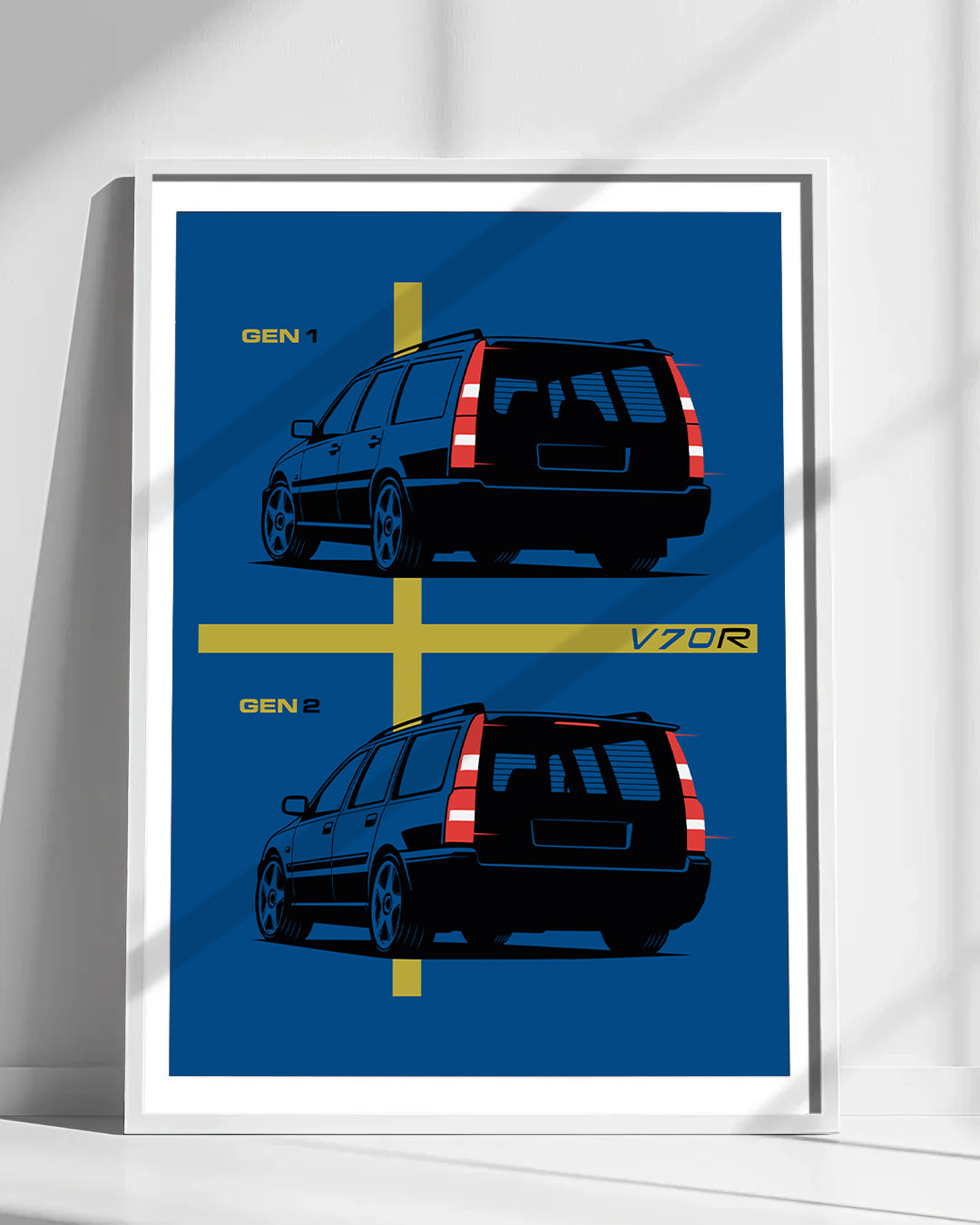 V70R Flying Brick Wall Art Print (Unframed)
