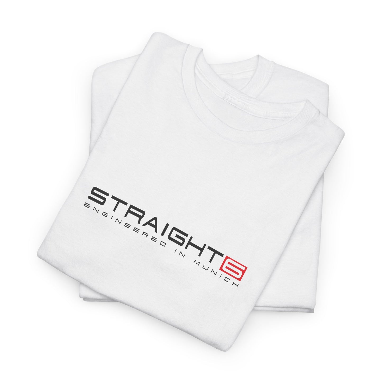 Straight 6 Munich Engine Sports Car T-Shirt - Bavarian Performance Graphic Tee - Heavy Cotton Automotive Apparel