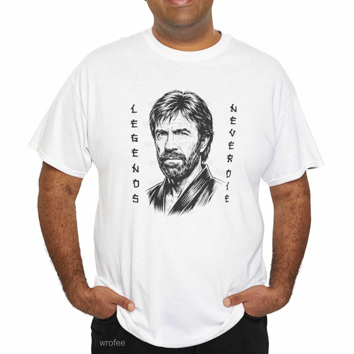 Chuck Norris Memorial T-Shirt, Legend Never Die Classic Unisex Tee