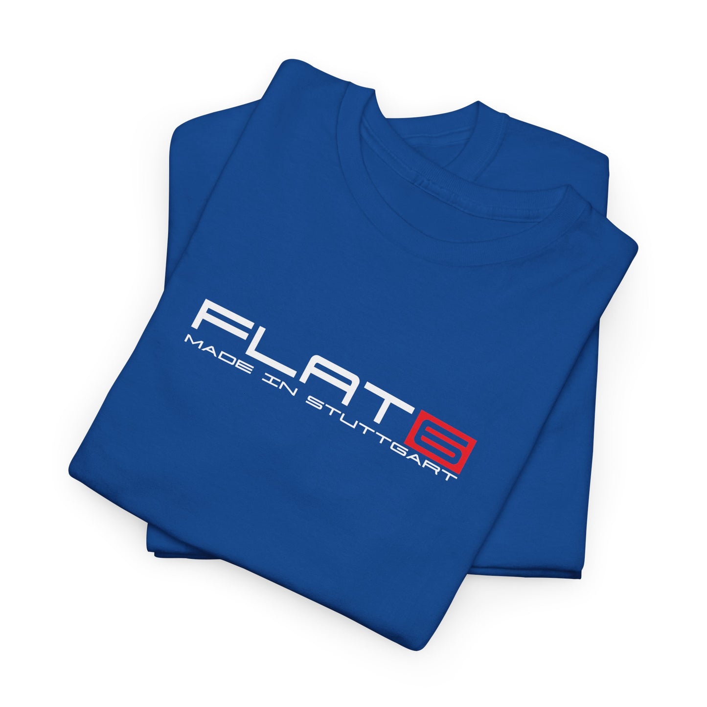 Flat 6 T-Shirt, 911 Air Cooled Sports Car Lovers Tee, Made in Stuttgart Tee for Nurburgring & Motorsport Enthusiasts